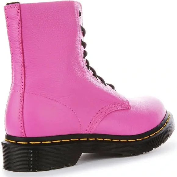 Dr. Martens 1460 Size 8 Pink Pascal Virginia Leather Boots women’s shoes - Picture 4 of 15